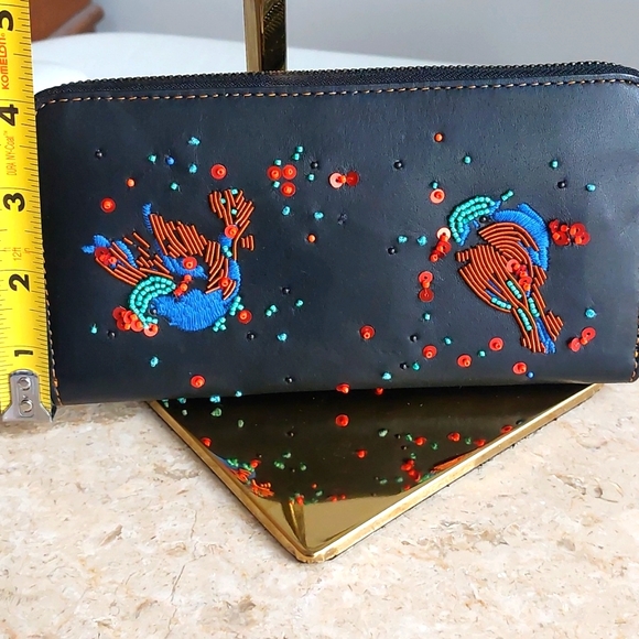 1941 Coach Glovetanned  lined rare leather  wallet NWT  wristlet Meadowlark - Picture 14 of 16